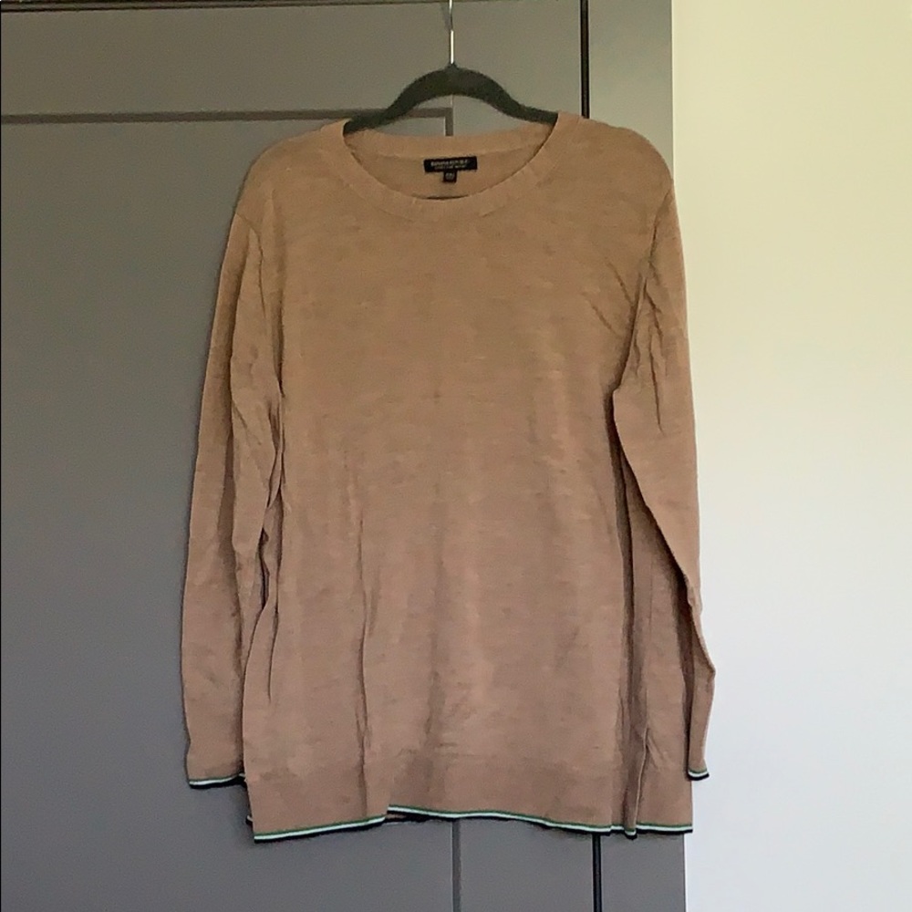 Machine washable merino wool crew neck sweater